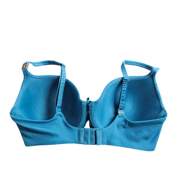 Victoria's Secret Body By Victoria Lined Demi Bra, Blue, Size 34DD, NWT - Picture 3 of 6